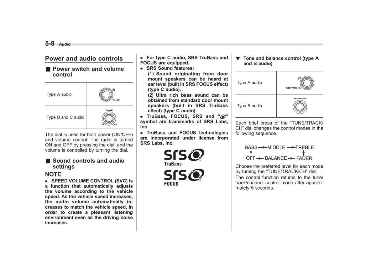 Subaru Impreza IV 4 owners manual / page 219