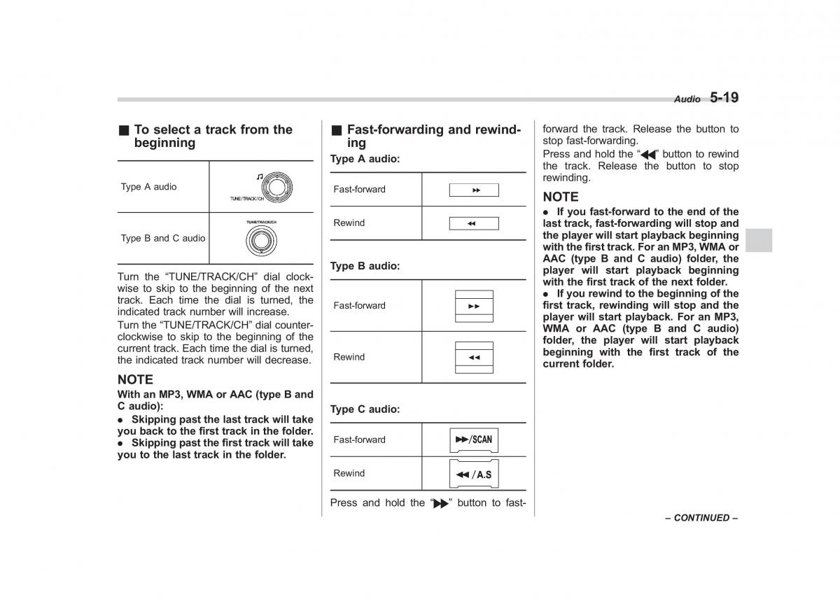 Subaru Impreza IV 4 owners manual / page 230