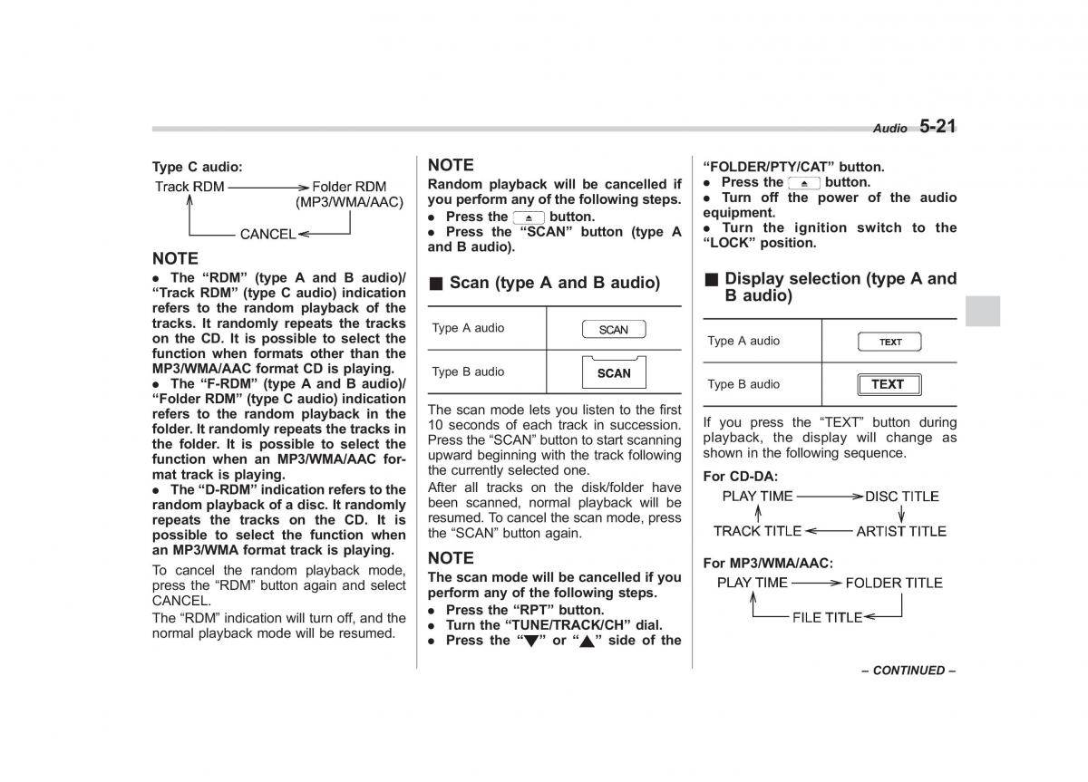 Subaru Impreza IV 4 owners manual / page 232