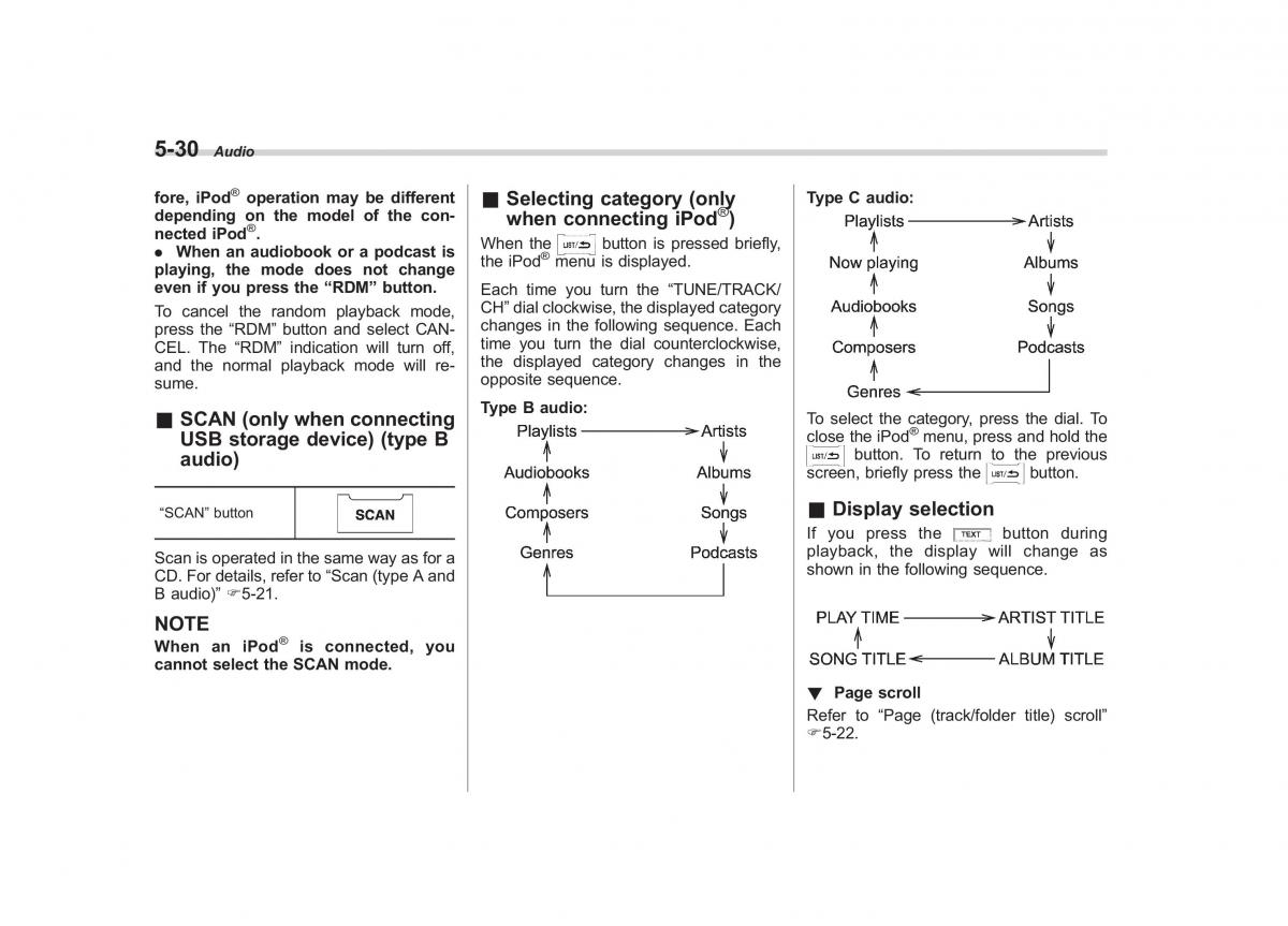 Subaru Impreza IV 4 owners manual / page 241