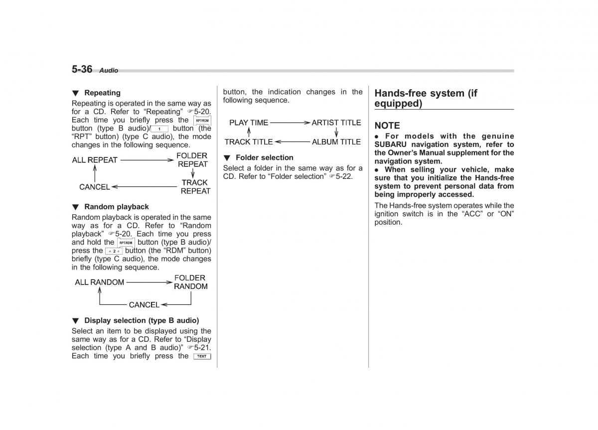 Subaru Impreza IV 4 owners manual / page 247