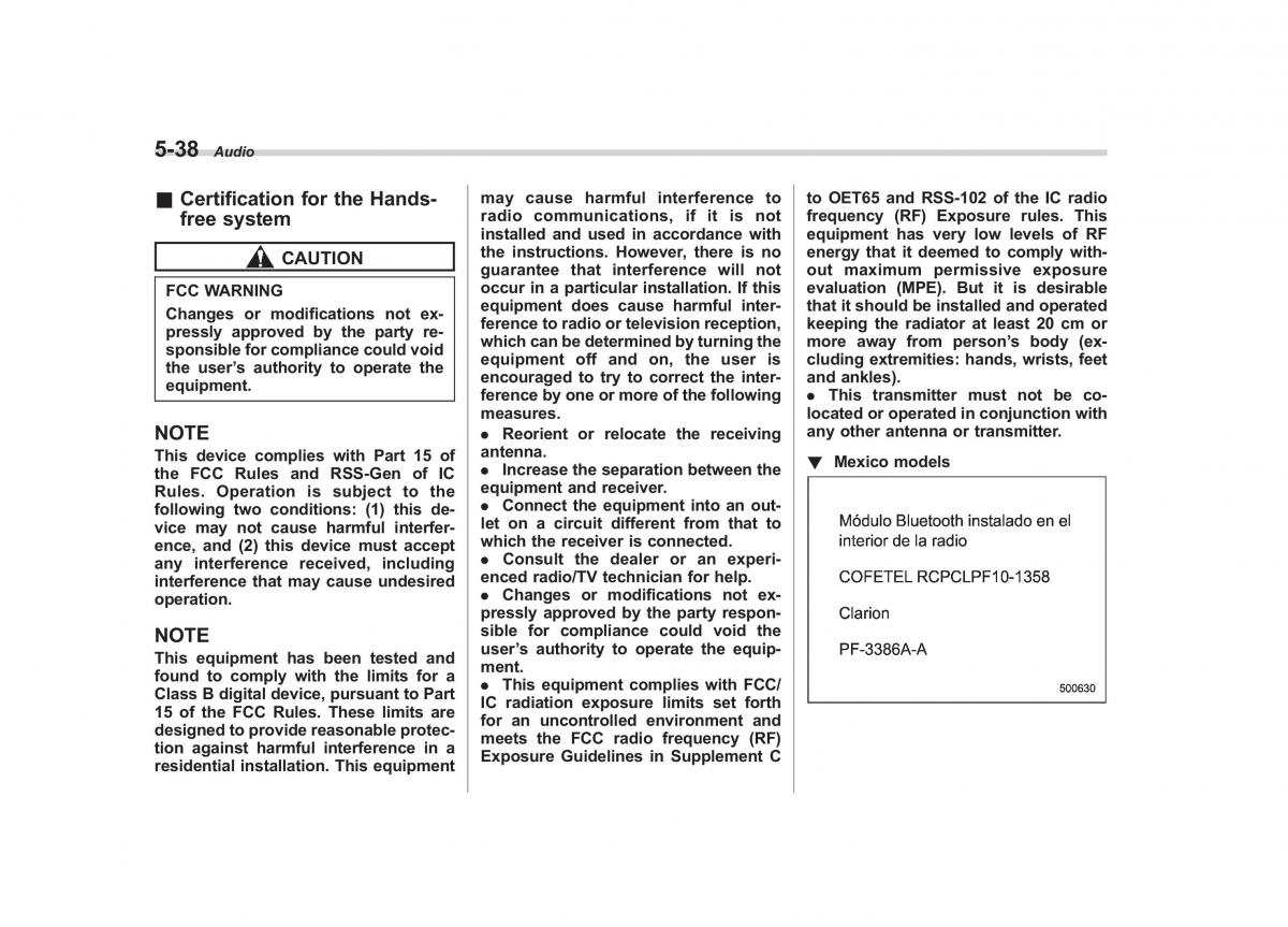 Subaru Impreza IV 4 owners manual / page 249