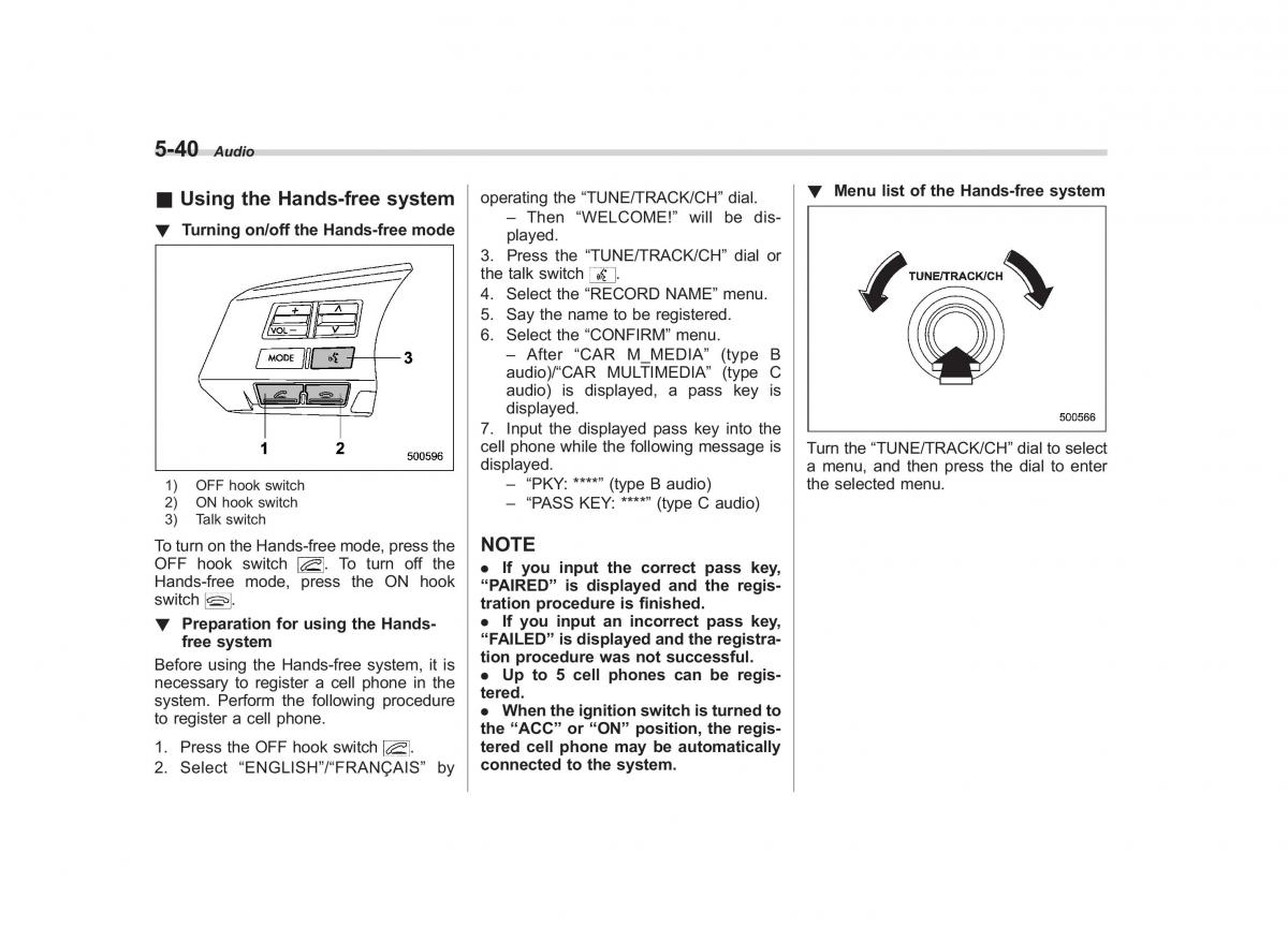 Subaru Impreza IV 4 owners manual / page 251