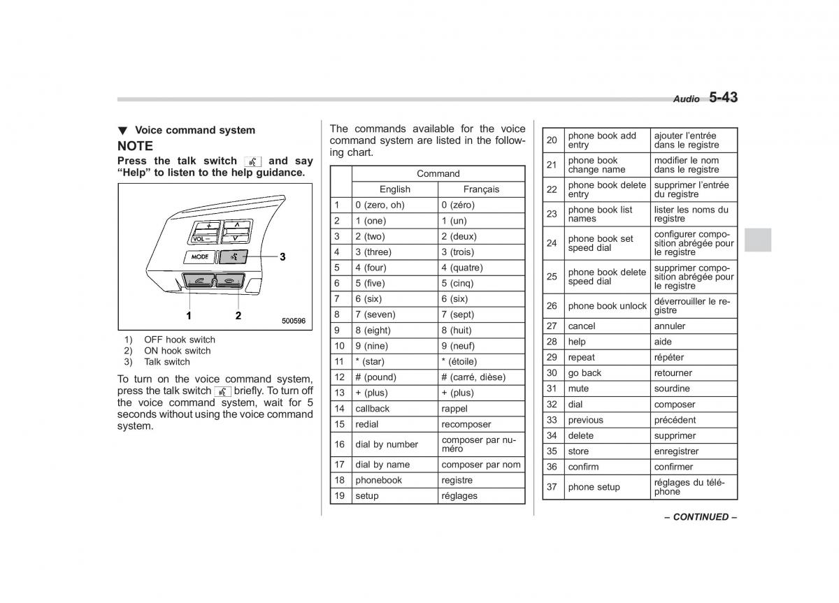 Subaru Impreza IV 4 owners manual / page 254