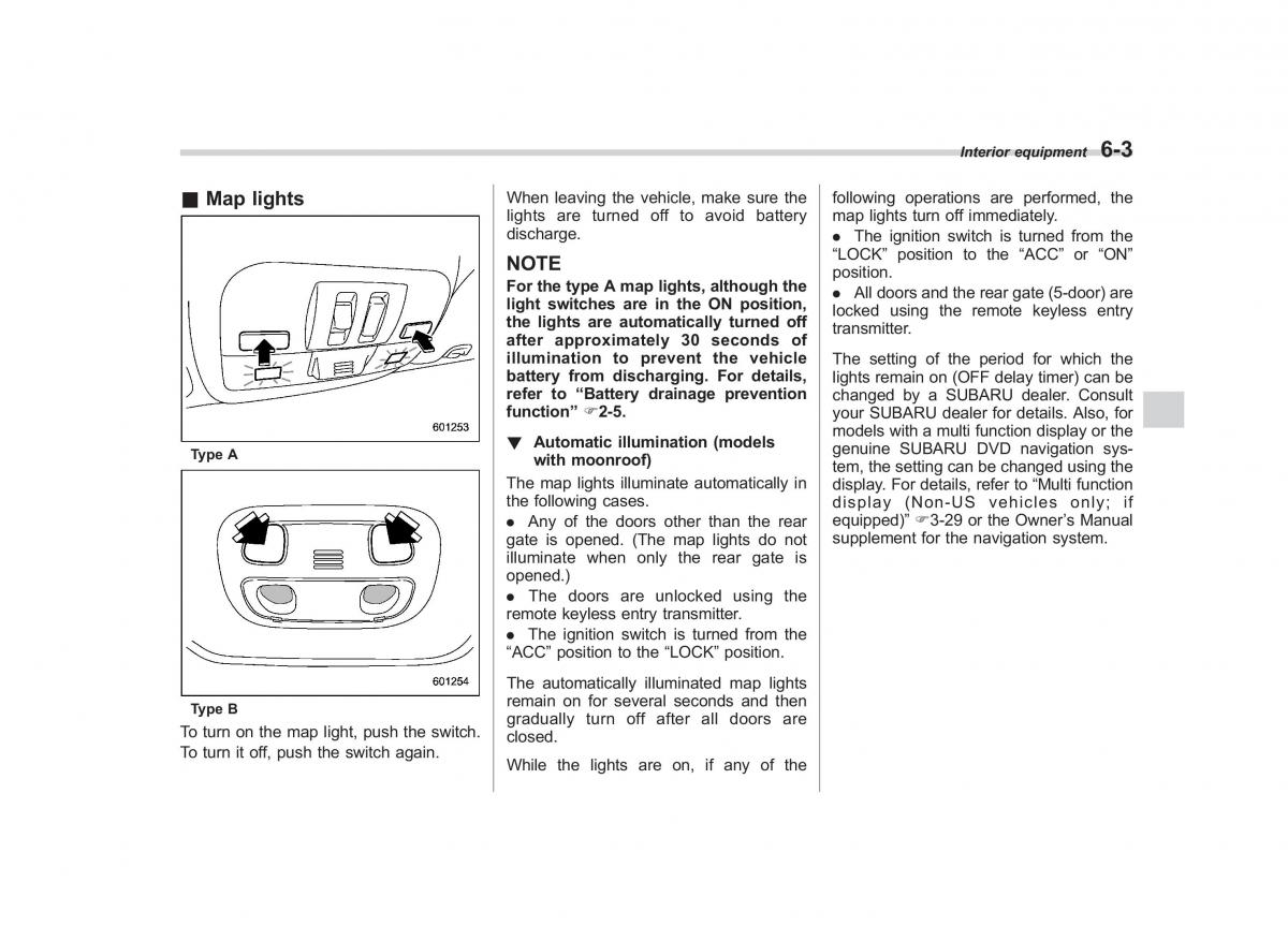 Subaru Impreza IV 4 owners manual / page 266