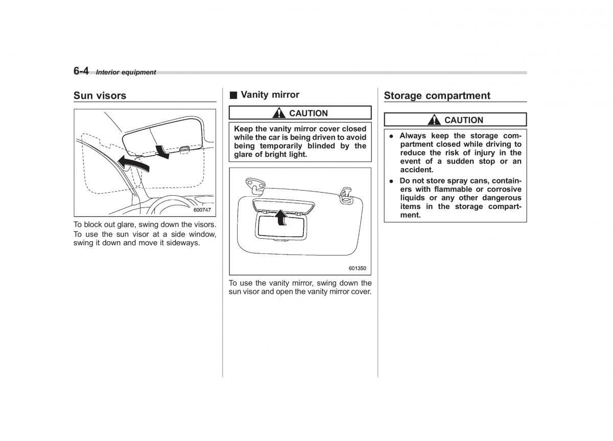 Subaru Impreza IV 4 owners manual / page 267