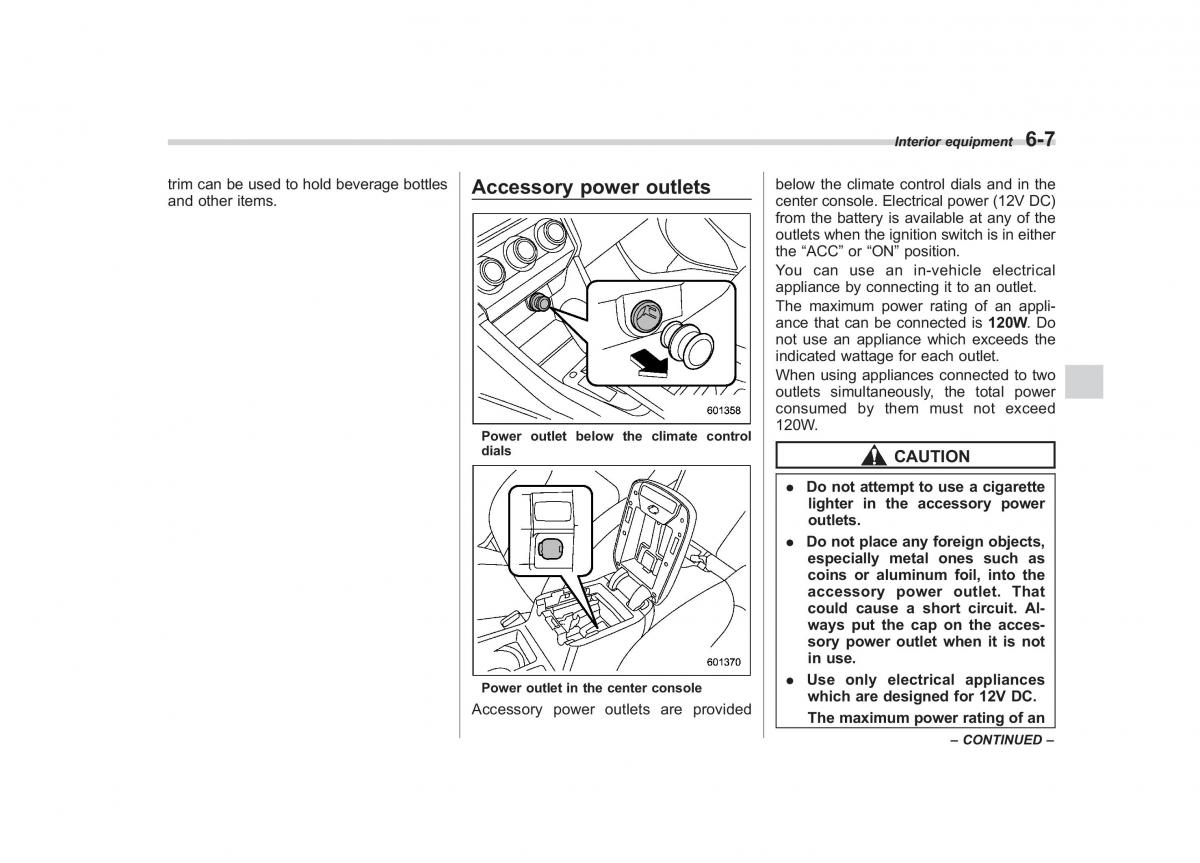 Subaru Impreza IV 4 owners manual / page 270