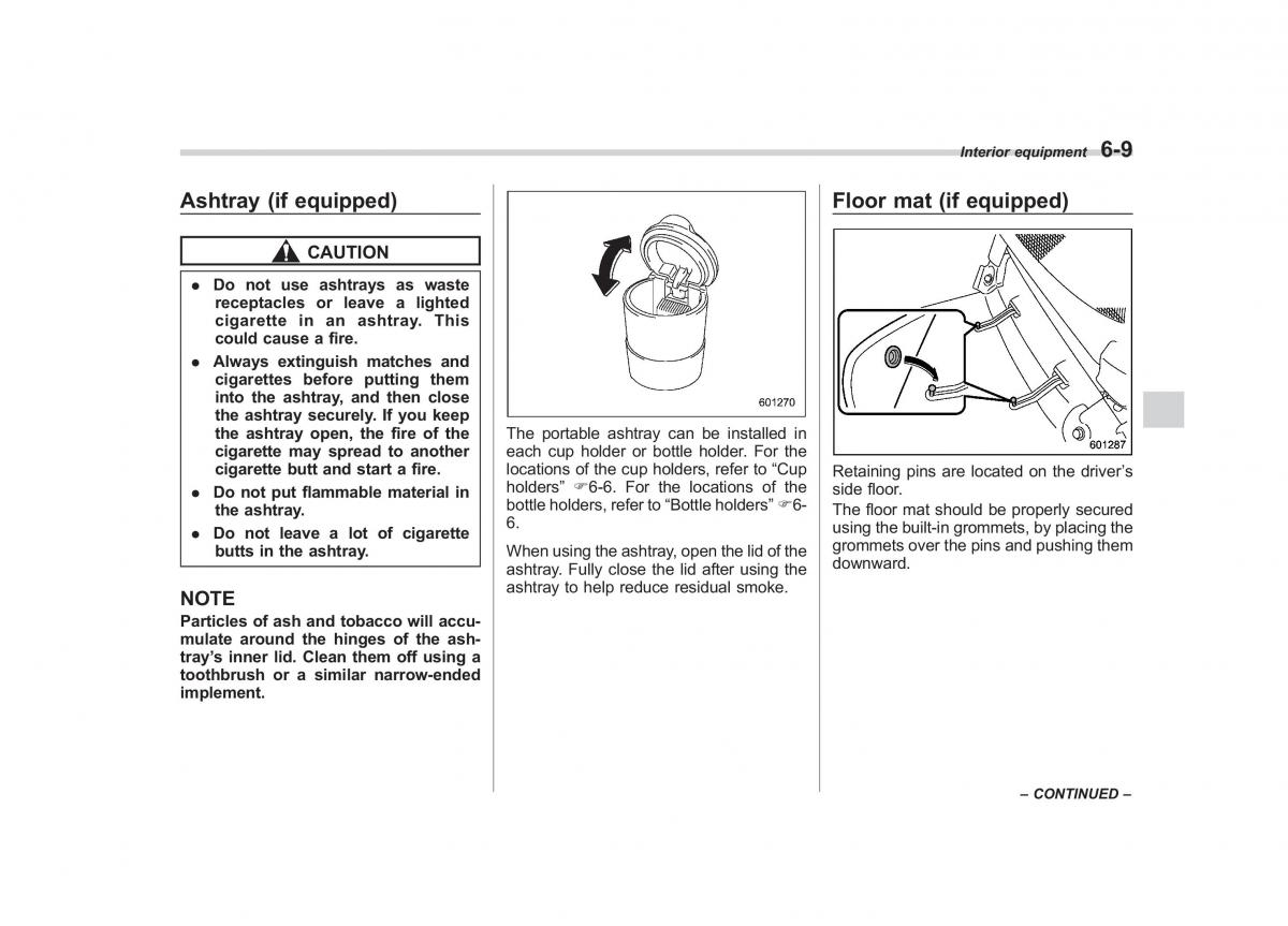 Subaru Impreza IV 4 owners manual / page 272