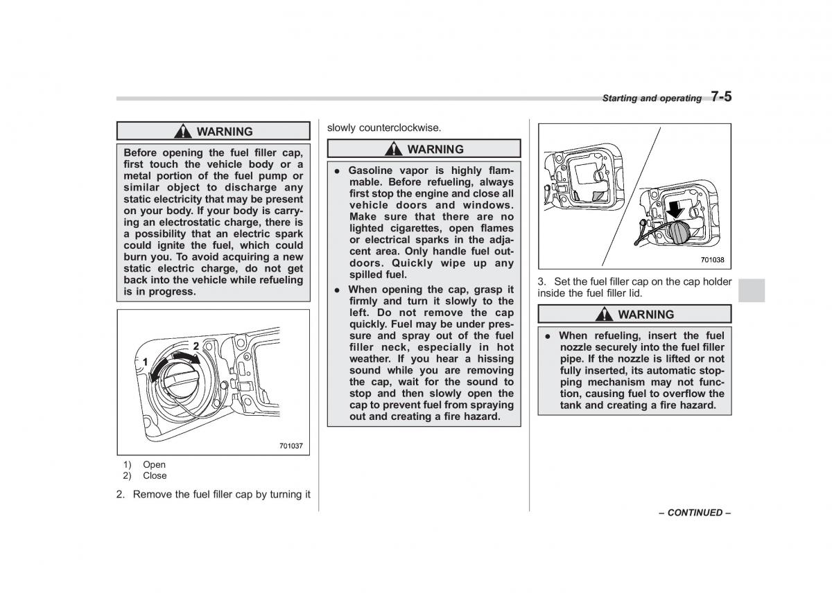 Subaru Impreza IV 4 owners manual / page 280