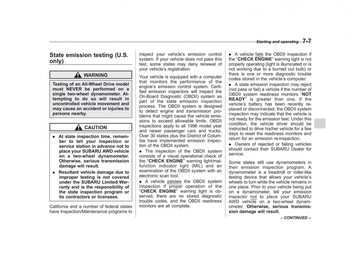 Subaru Impreza IV 4 owners manual / page 282