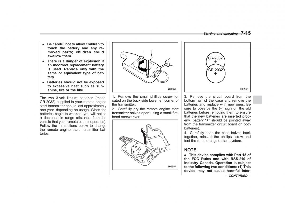 Subaru Impreza IV 4 owners manual / page 290