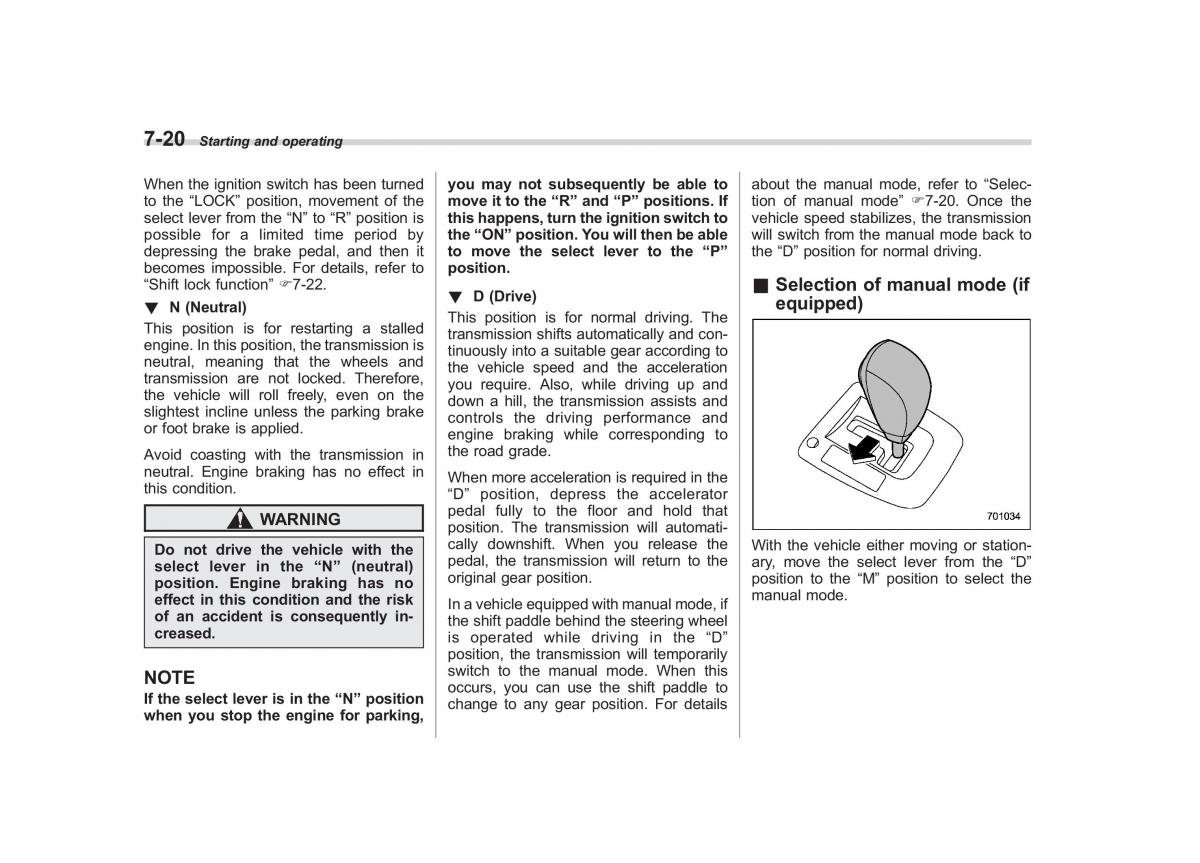 Subaru Impreza IV 4 owners manual / page 295