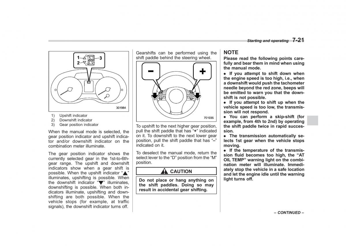 Subaru Impreza IV 4 owners manual / page 296