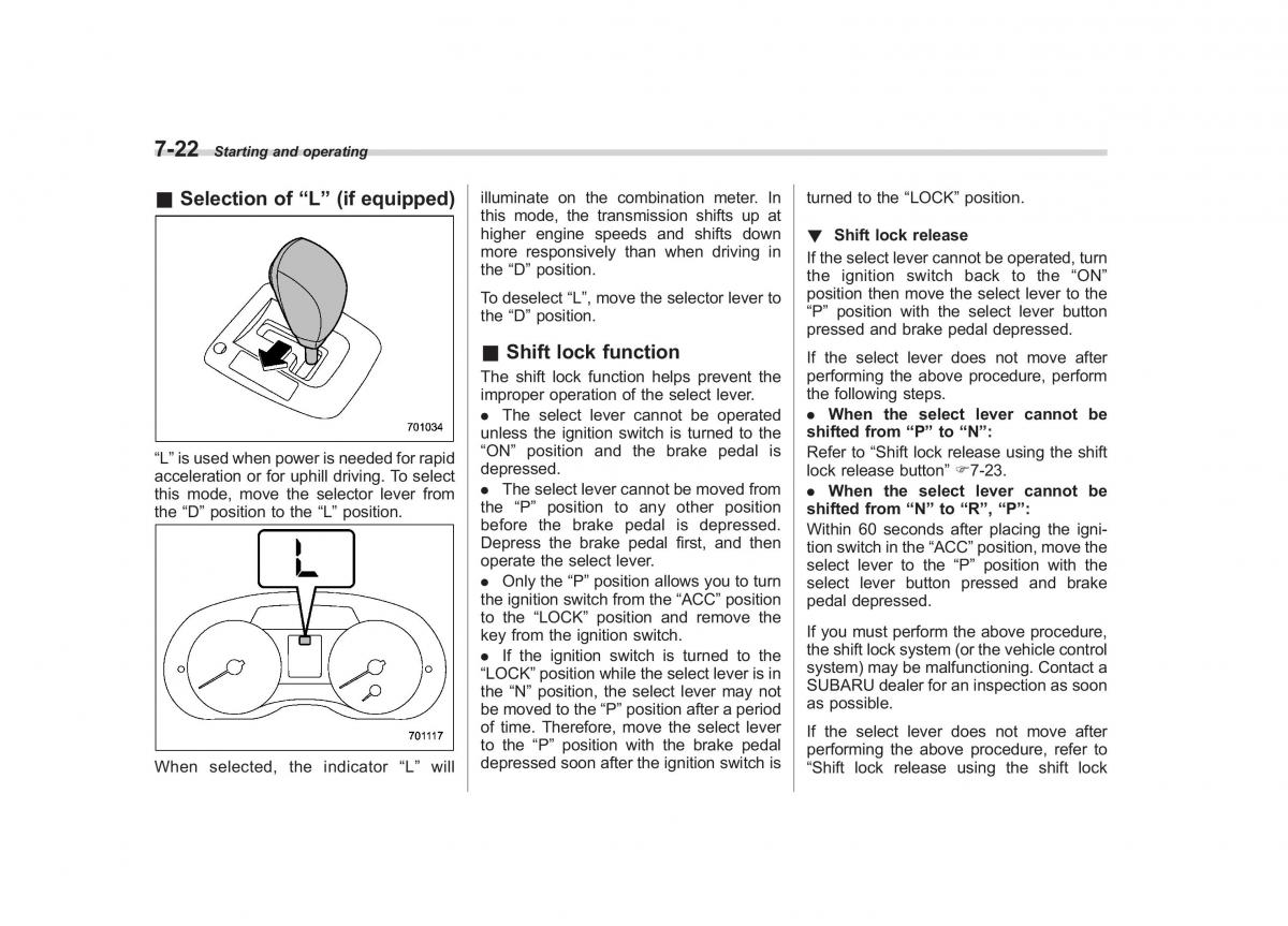 Subaru Impreza IV 4 owners manual / page 297