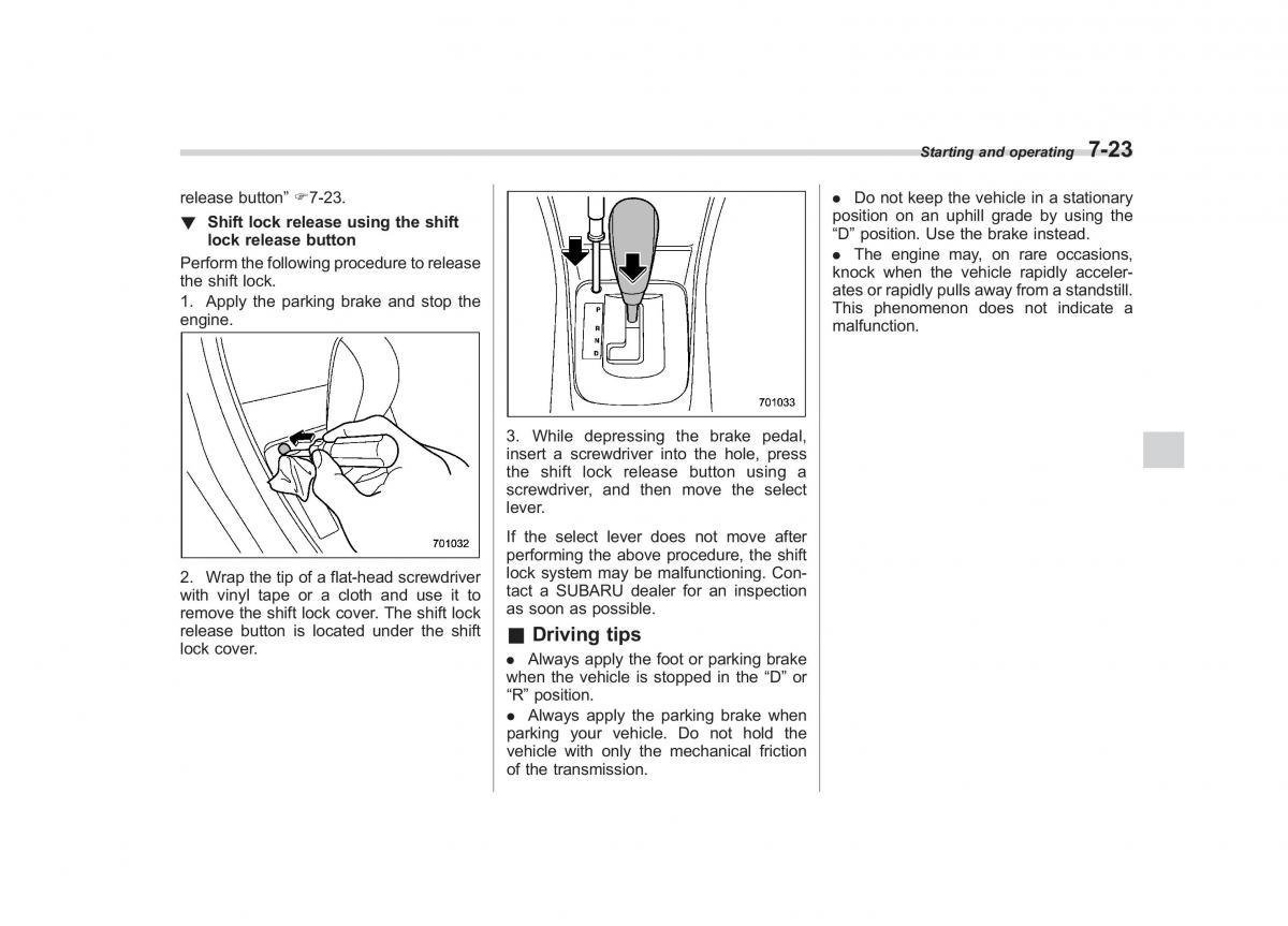 Subaru Impreza IV 4 owners manual / page 298