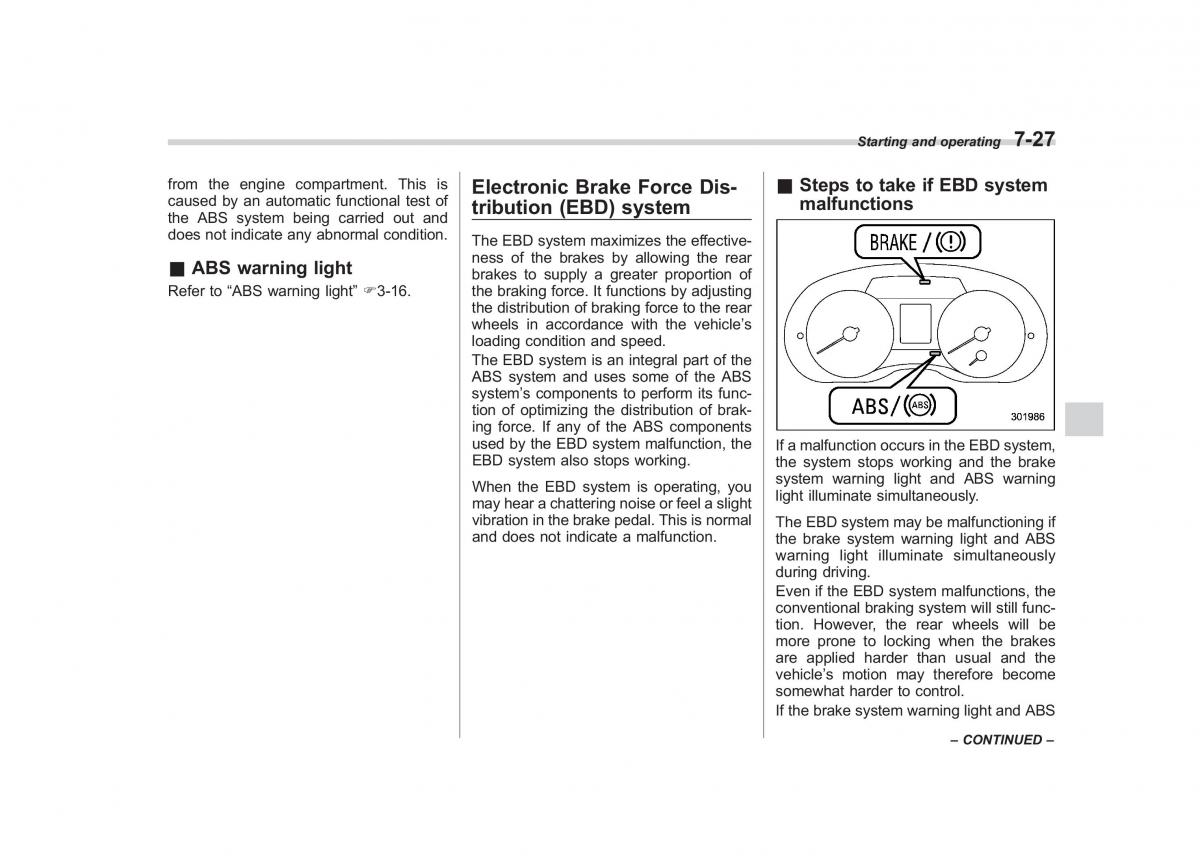 Subaru Impreza IV 4 owners manual / page 302