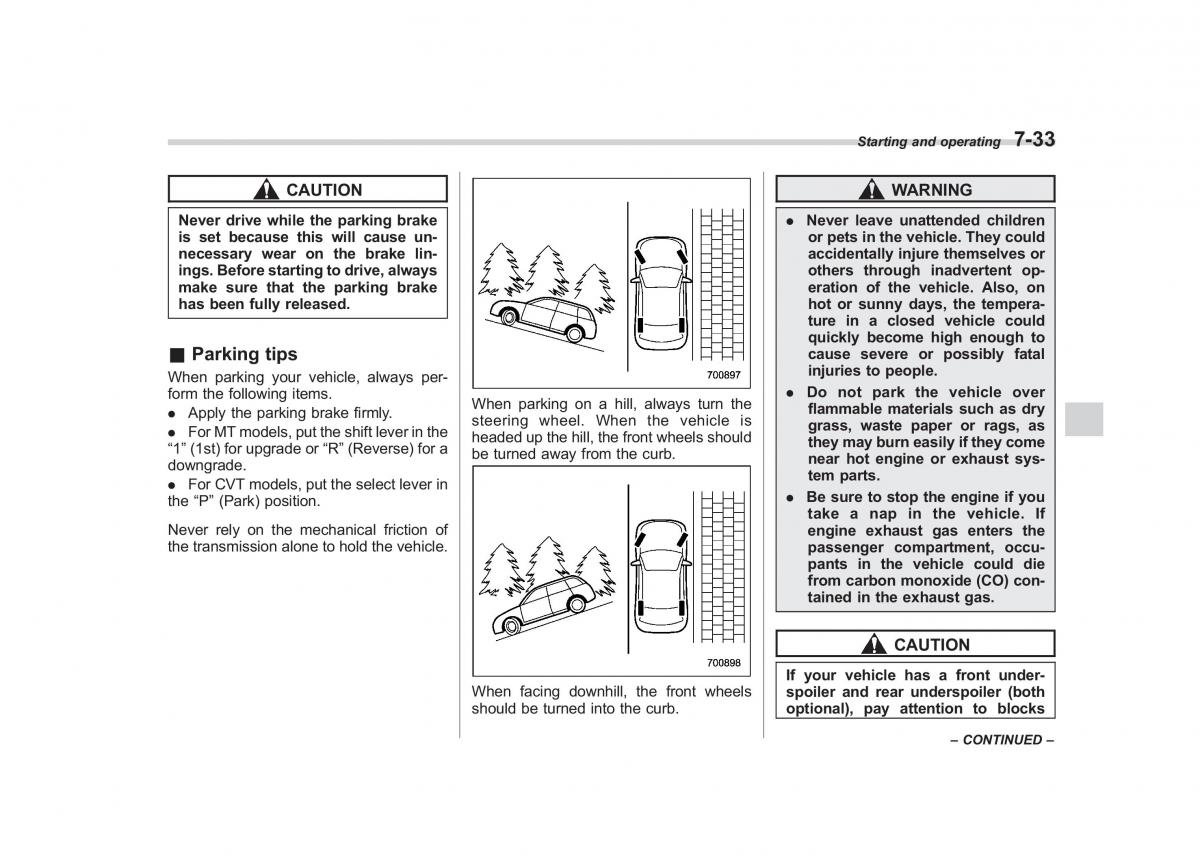 Subaru Impreza IV 4 owners manual / page 308