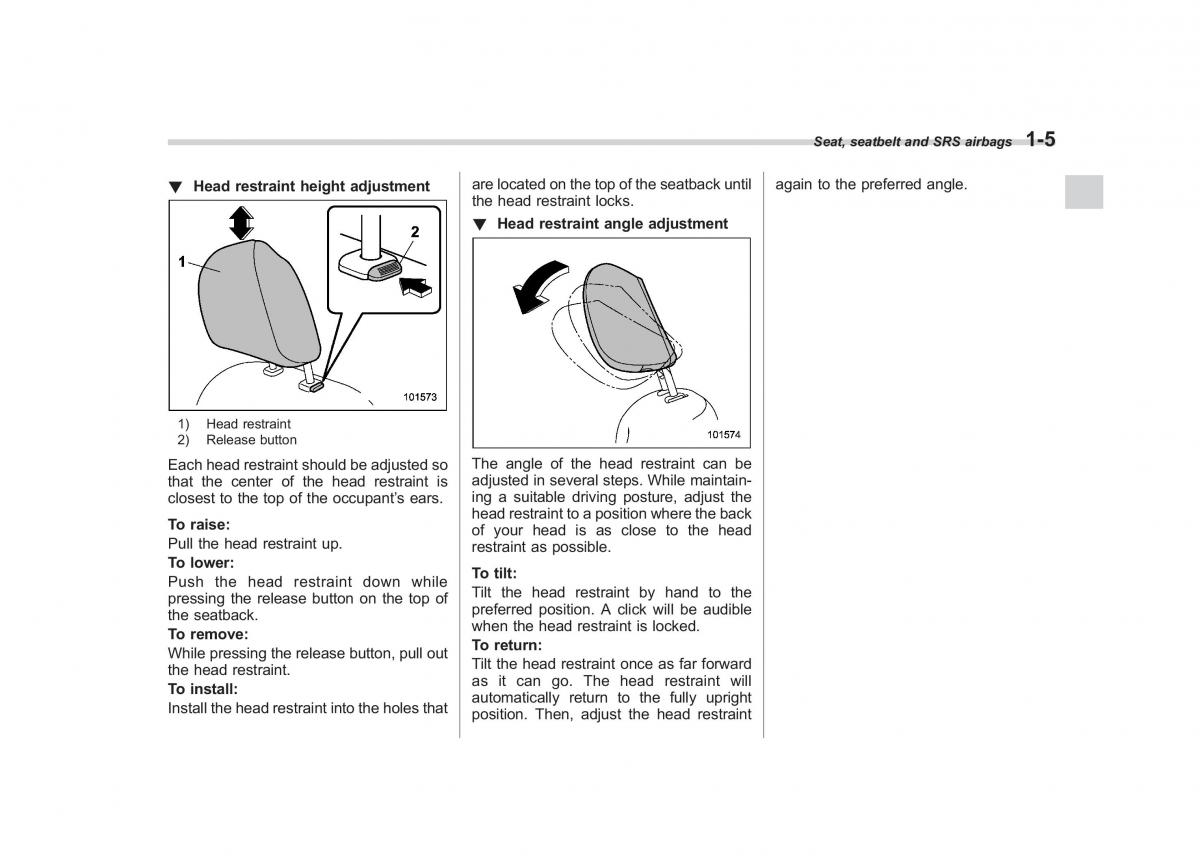 Subaru Impreza IV 4 owners manual / page 32