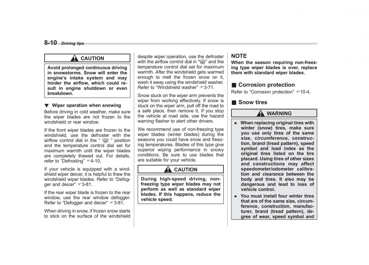 Subaru Impreza IV 4 owners manual / page 325