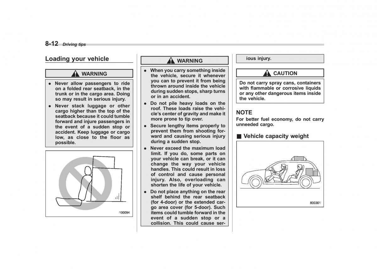 Subaru Impreza IV 4 owners manual / page 327