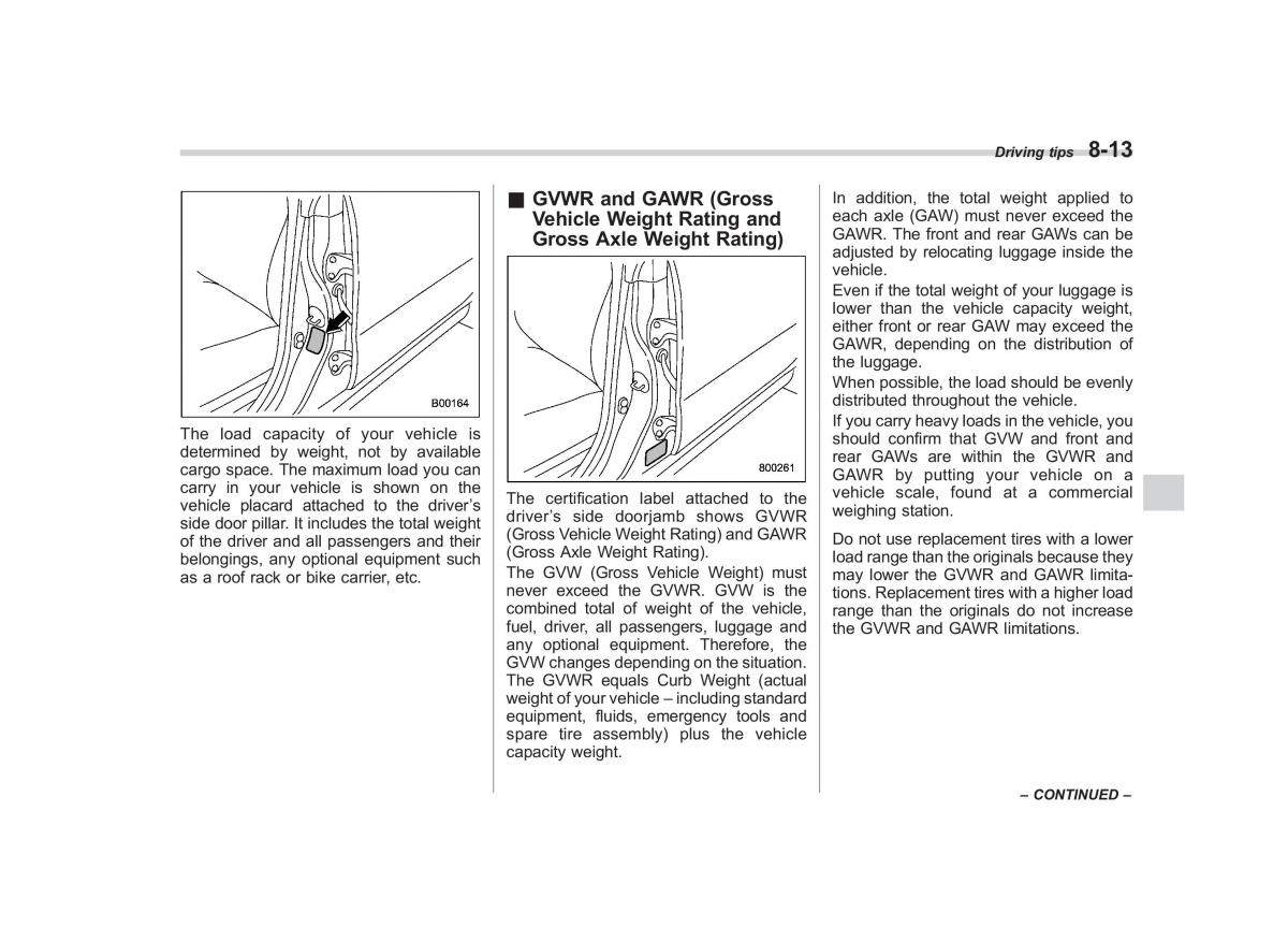 Subaru Impreza IV 4 owners manual / page 328