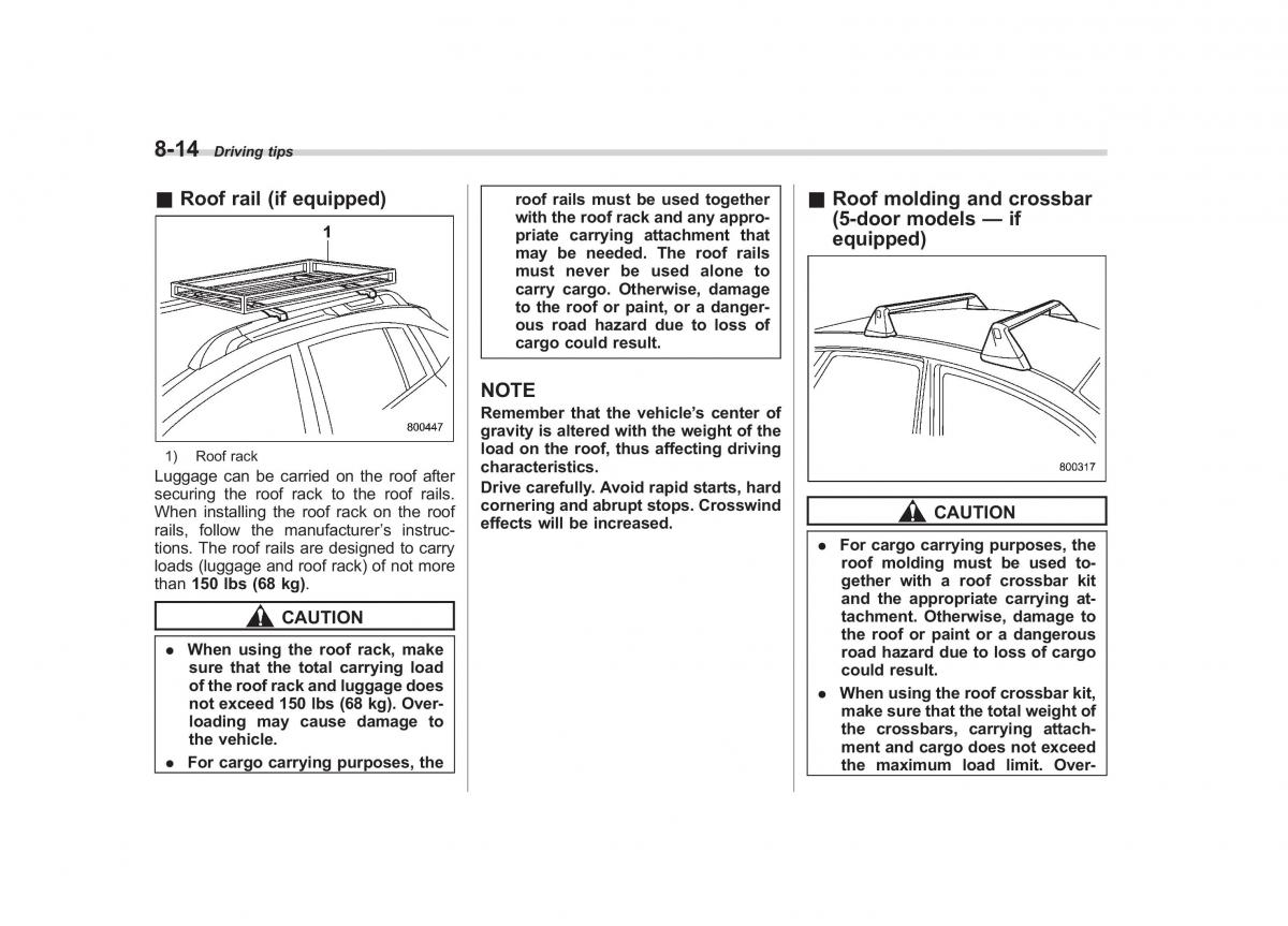 Subaru Impreza IV 4 owners manual / page 329