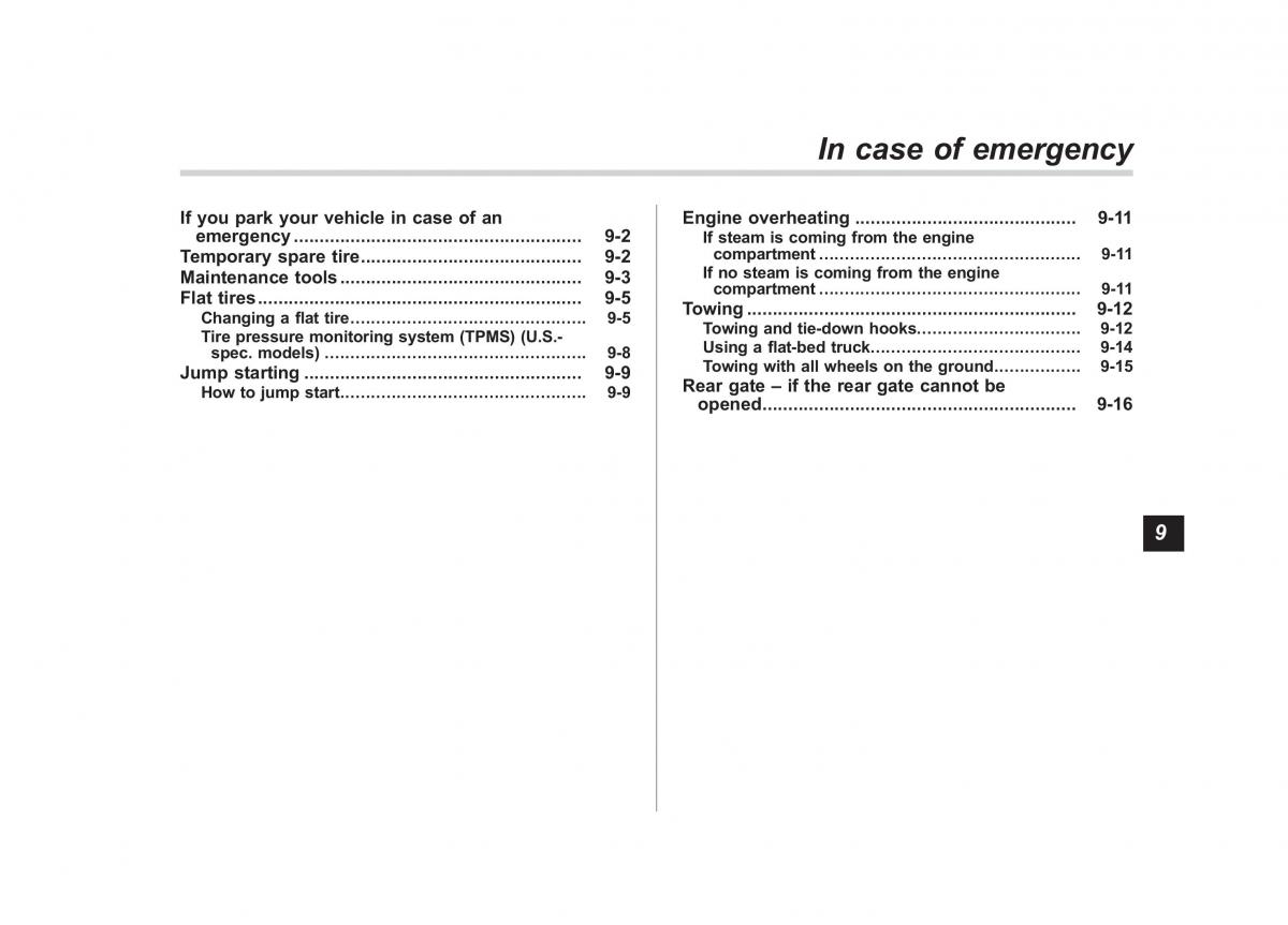 Subaru Impreza IV 4 owners manual / page 332