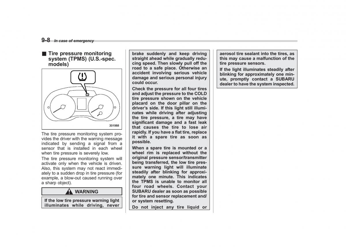 Subaru Impreza IV 4 owners manual / page 339