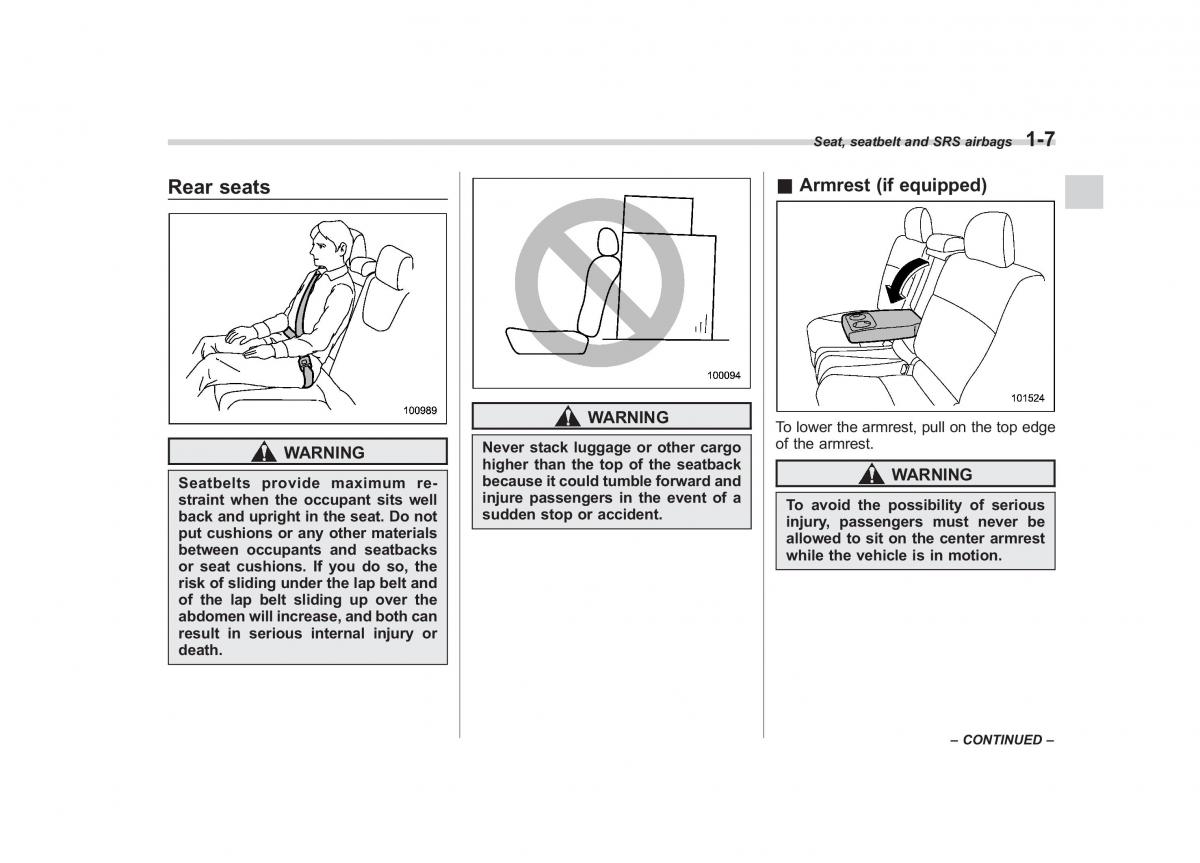 Subaru Impreza IV 4 owners manual / page 34