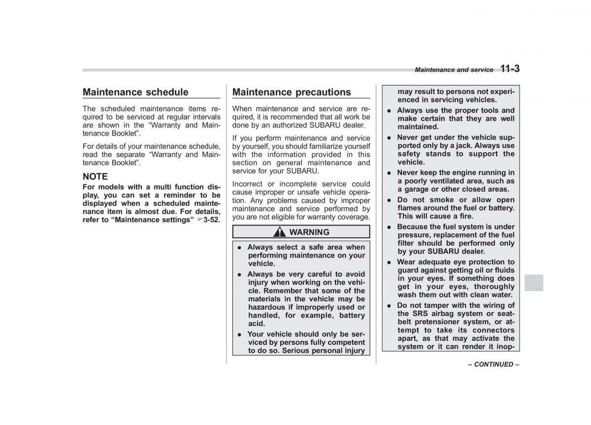 Subaru Impreza IV 4 owners manual / page 356