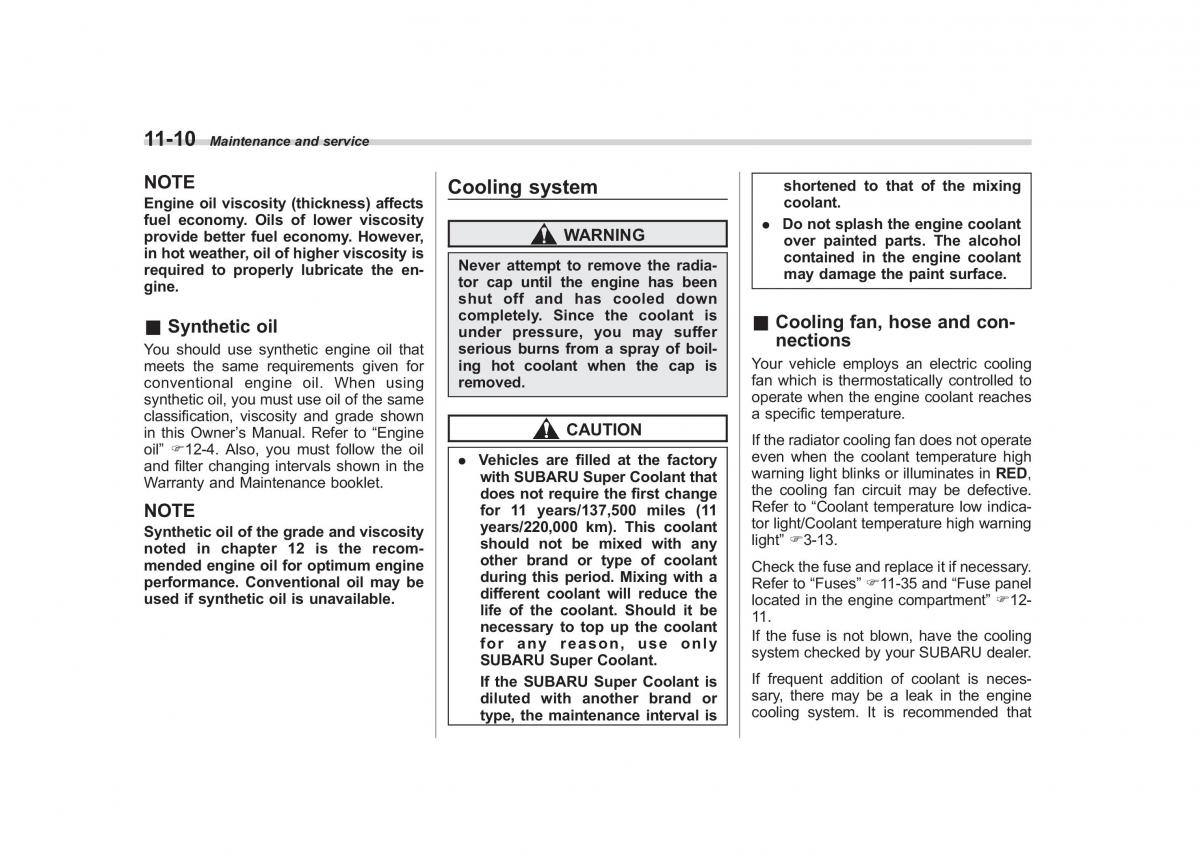 Subaru Impreza IV 4 owners manual / page 363