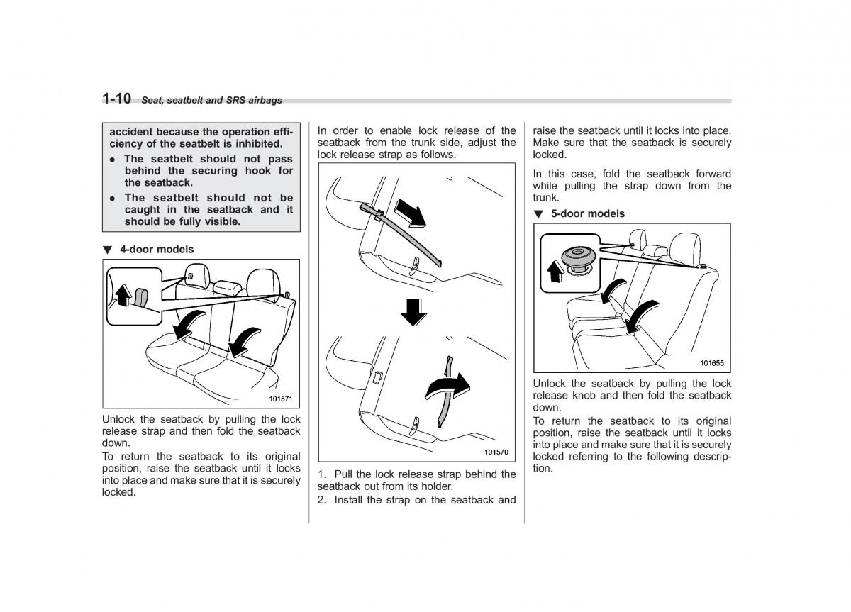 Subaru Impreza IV 4 owners manual / page 37