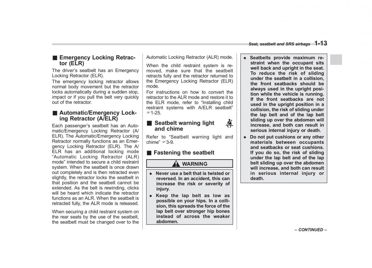 Subaru Impreza IV 4 owners manual / page 40