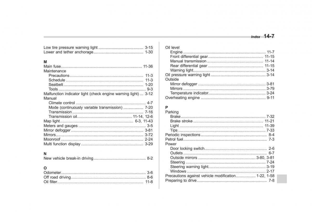 Subaru Impreza IV 4 owners manual / page 440