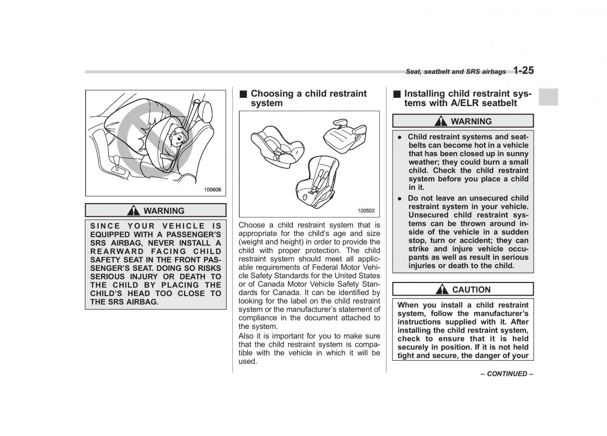 Subaru Impreza IV 4 owners manual / page 52