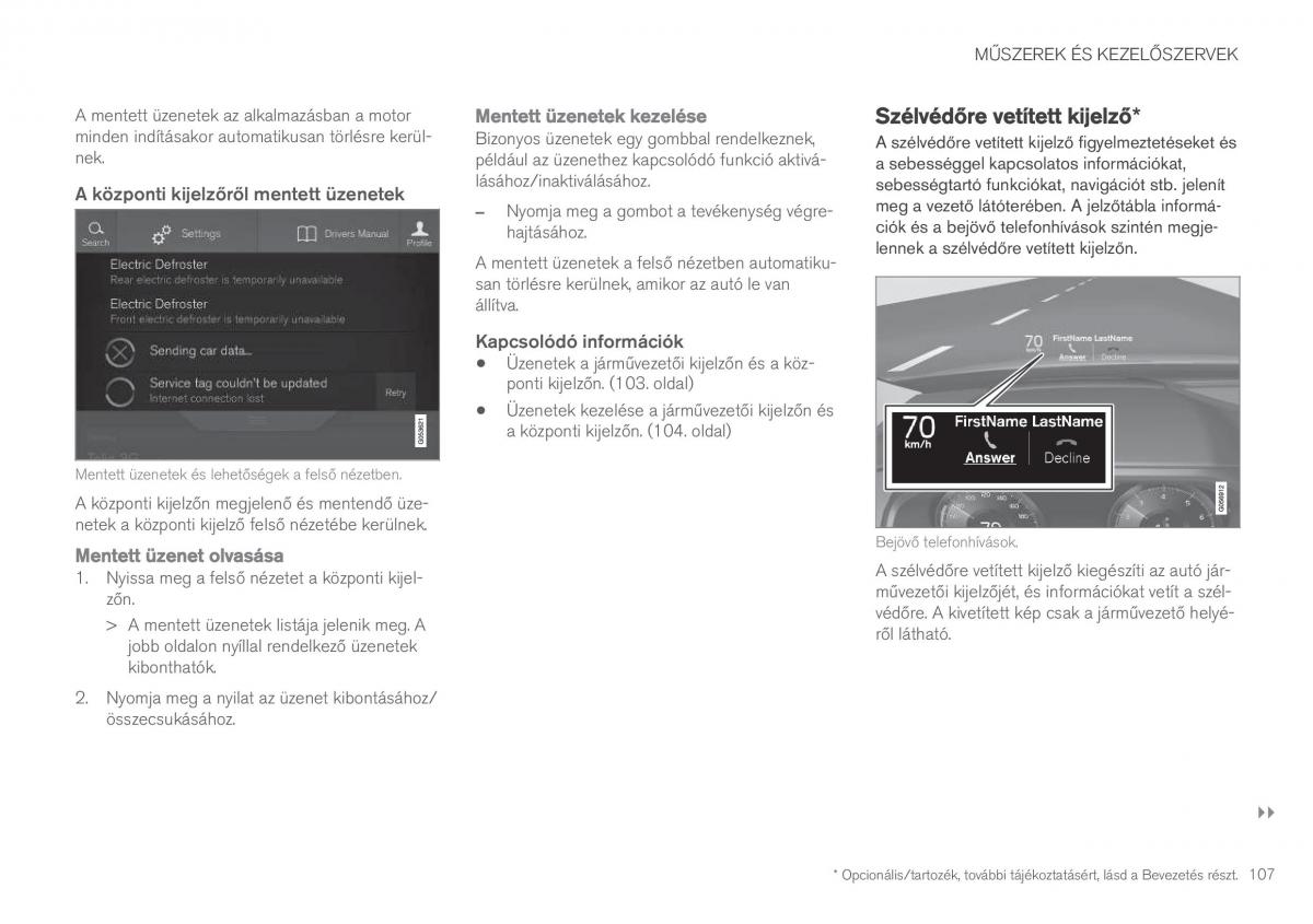 Volvo XC90 II 2 Kezelesi utmutato / page 109