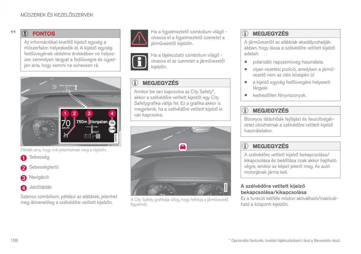 Volvo XC90 II 2 Kezelesi utmutato / page 110