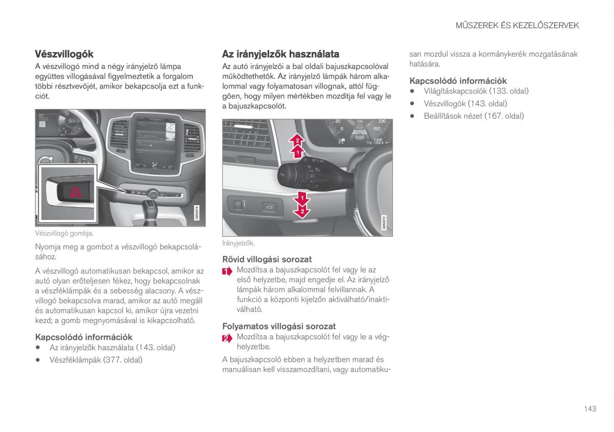 Volvo XC90 II 2 Kezelesi utmutato / page 145