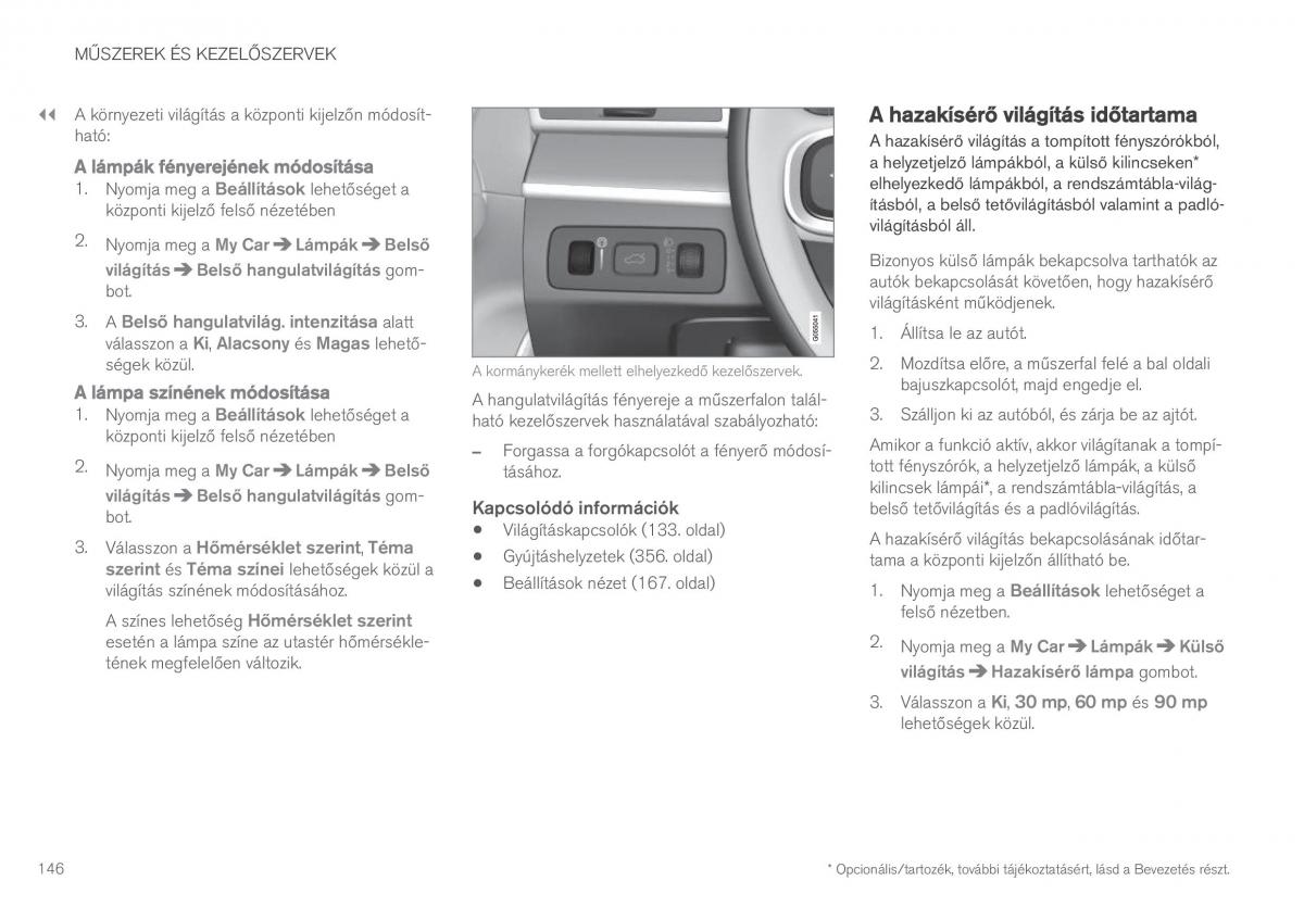 Volvo XC90 II 2 Kezelesi utmutato / page 148