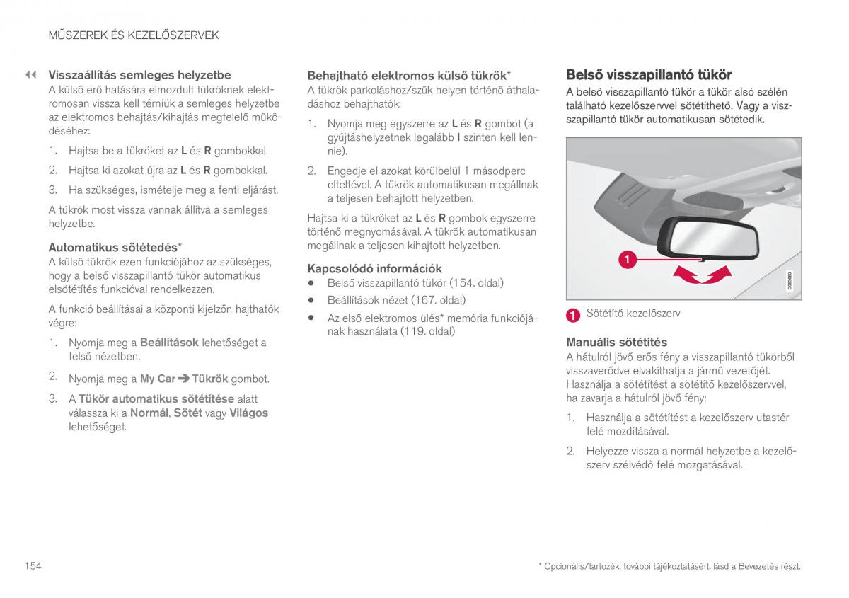 Volvo XC90 II 2 Kezelesi utmutato / page 156