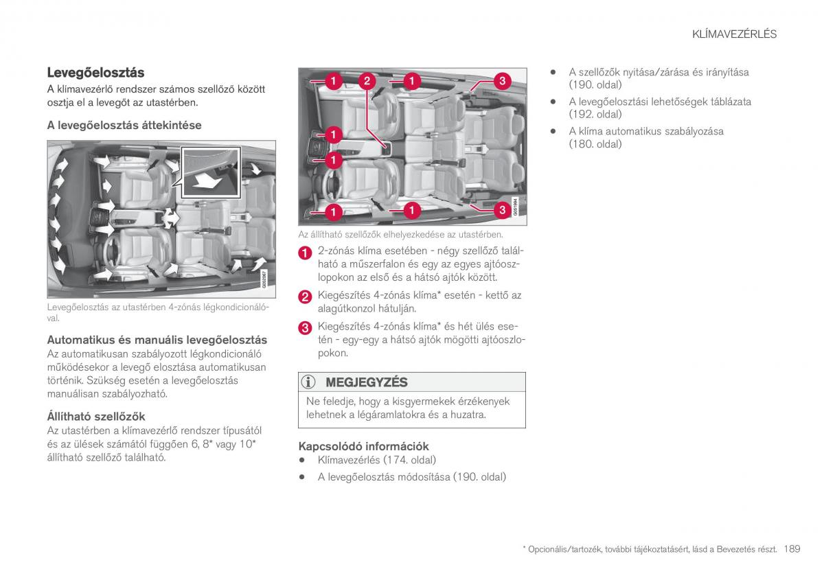 Volvo XC90 II 2 Kezelesi utmutato / page 191