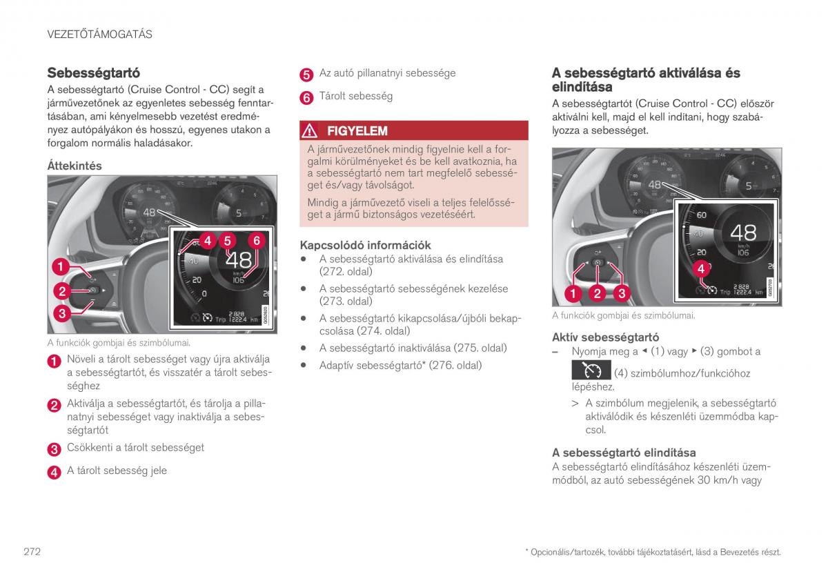 Volvo XC90 II 2 Kezelesi utmutato / page 274