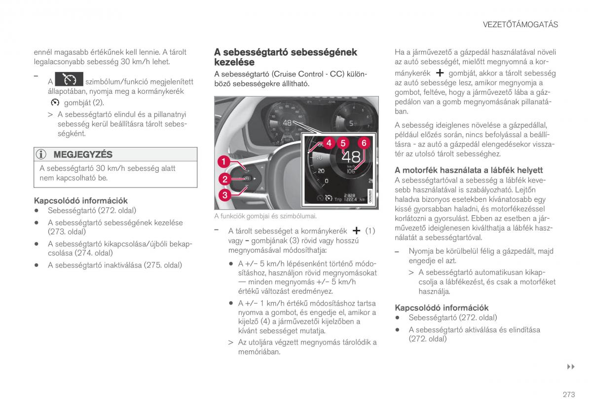 Volvo XC90 II 2 Kezelesi utmutato / page 275