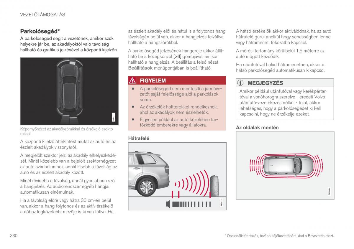 Volvo XC90 II 2 Kezelesi utmutato / page 332