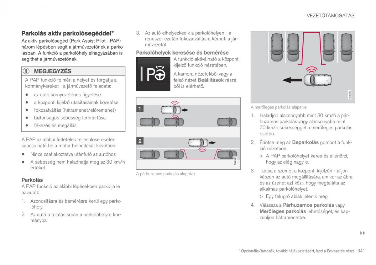 Volvo XC90 II 2 Kezelesi utmutato / page 343