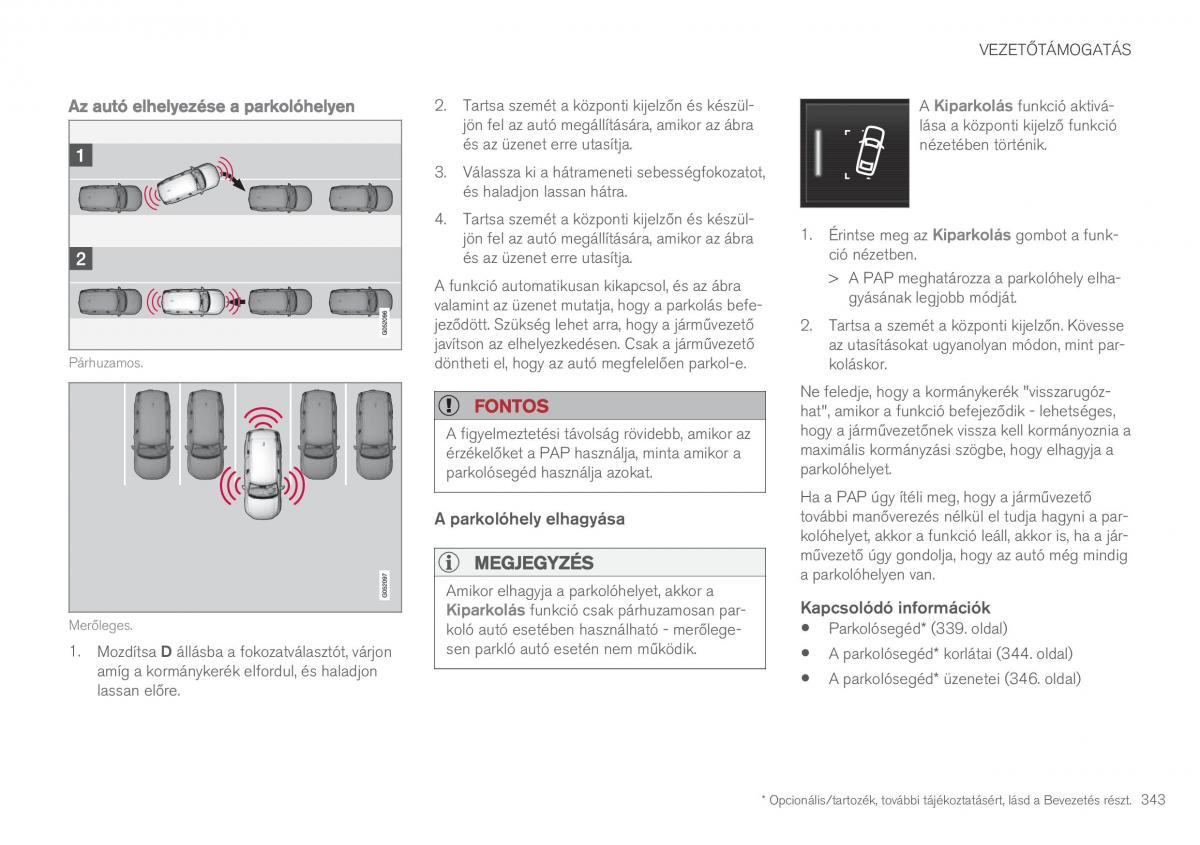 Volvo XC90 II 2 Kezelesi utmutato / page 345