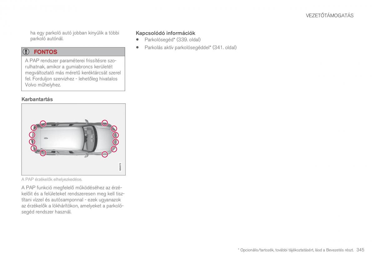 Volvo XC90 II 2 Kezelesi utmutato / page 347