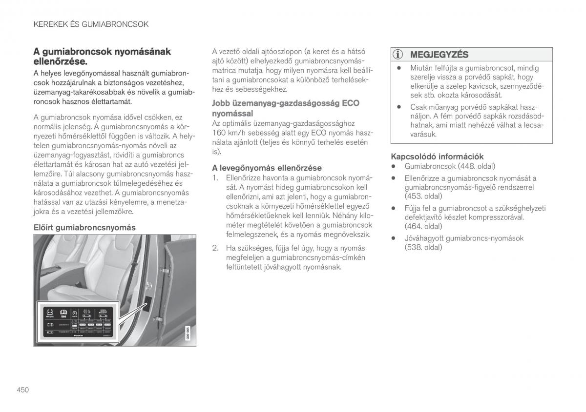 Volvo XC90 II 2 Kezelesi utmutato / page 452