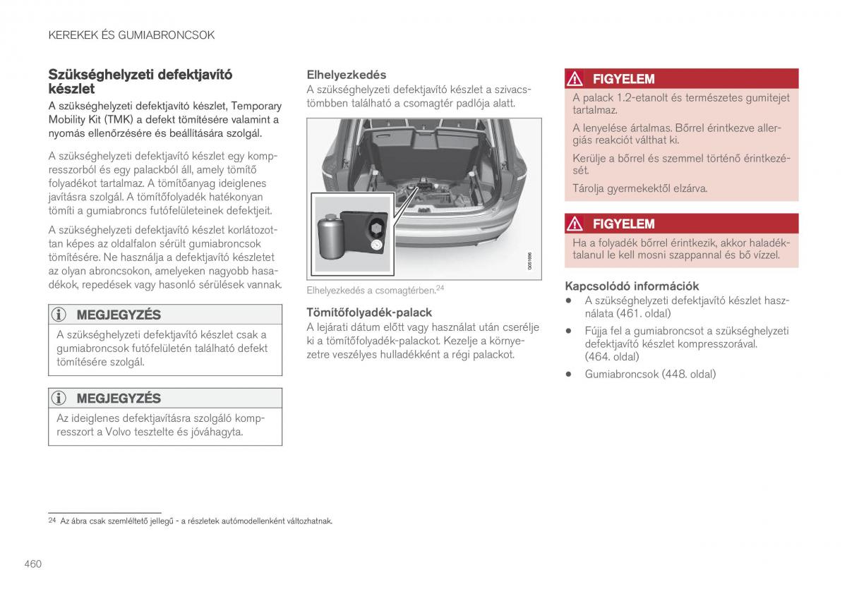 Volvo XC90 II 2 Kezelesi utmutato / page 462