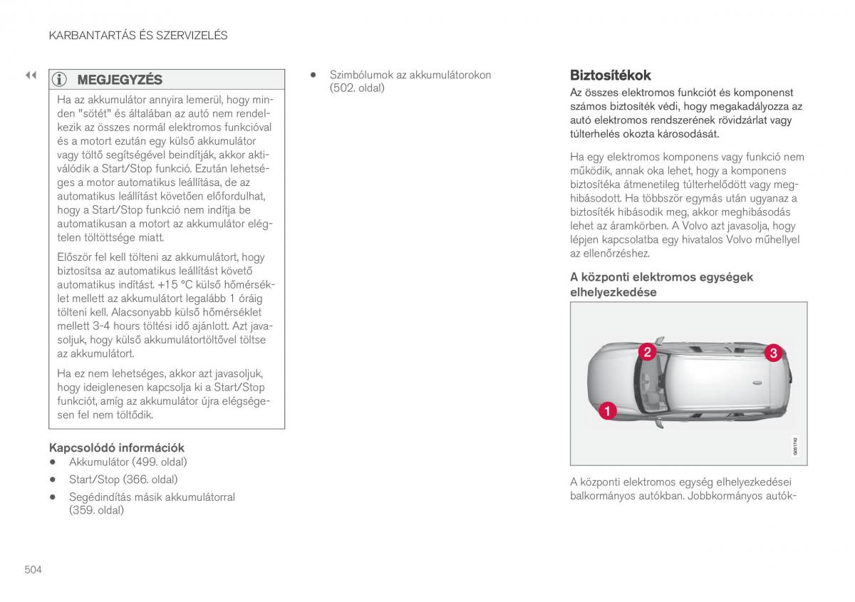 Volvo XC90 II 2 Kezelesi utmutato / page 506